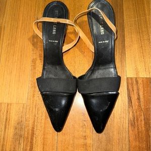 Black Helmut Lang sling back heels